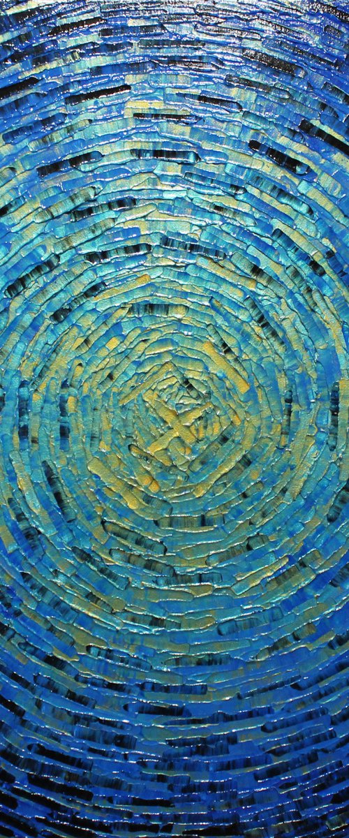 Shard of gold blue color by Jonathan Pradillon
