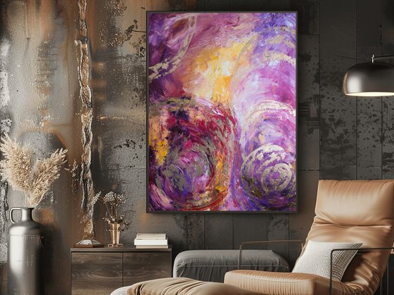 Gold Leaf Abstract Painting