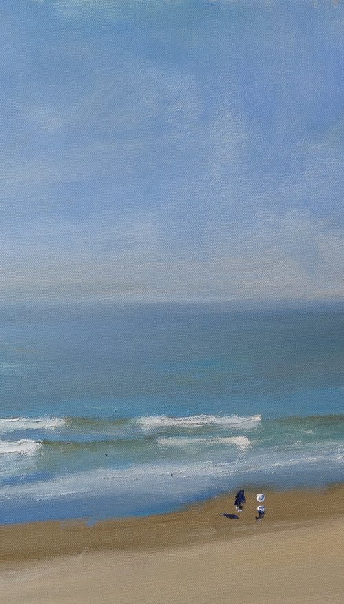 Sandsend Beach by Malcolm Ludvigsen