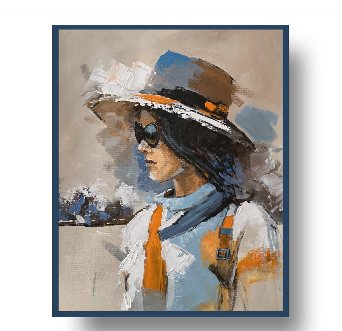 Fashion Woman Portrait In Hat. By Vita Schagen, 16 X 20, Artwork For Sale On Artfinder