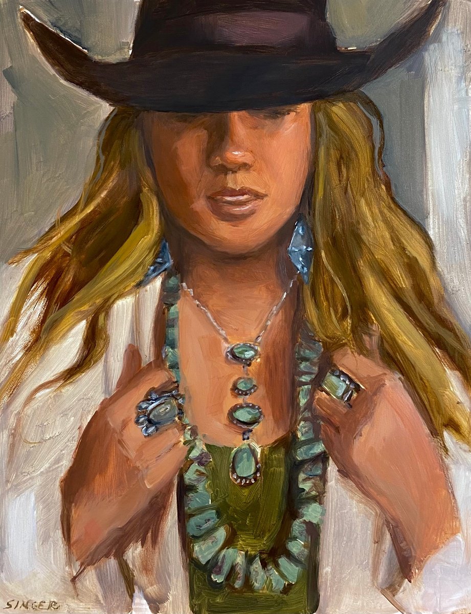 Bury Me In Turquoise By Leslie Singer, 11 X 14, Artwork For Sale On Artfinder