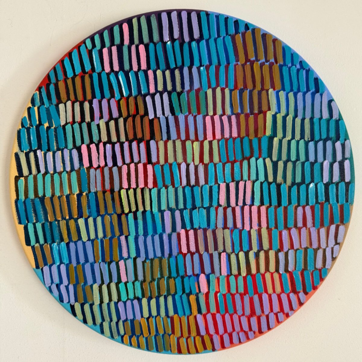 Expressive Abstract Acrylic Painting By Ketki Fadnis, 15 X 15", Never Fade Away, Original Artwork