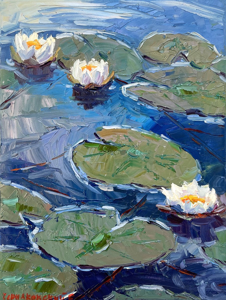Water Lily By Evgeny Chernyakovsky, 12 X 16, Artwork For Sale On Artfinder