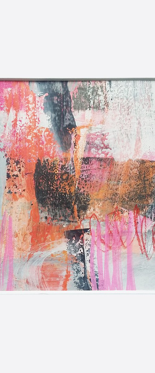 Blush #4 (original abstract painting) by Carolynne Coulson