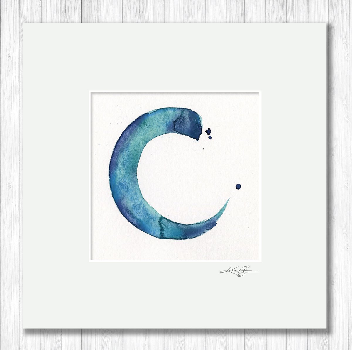 Enso Serenity 47 - Enso Abstract painting by Kathy Morton Stanion by Kathy Morton Stanion