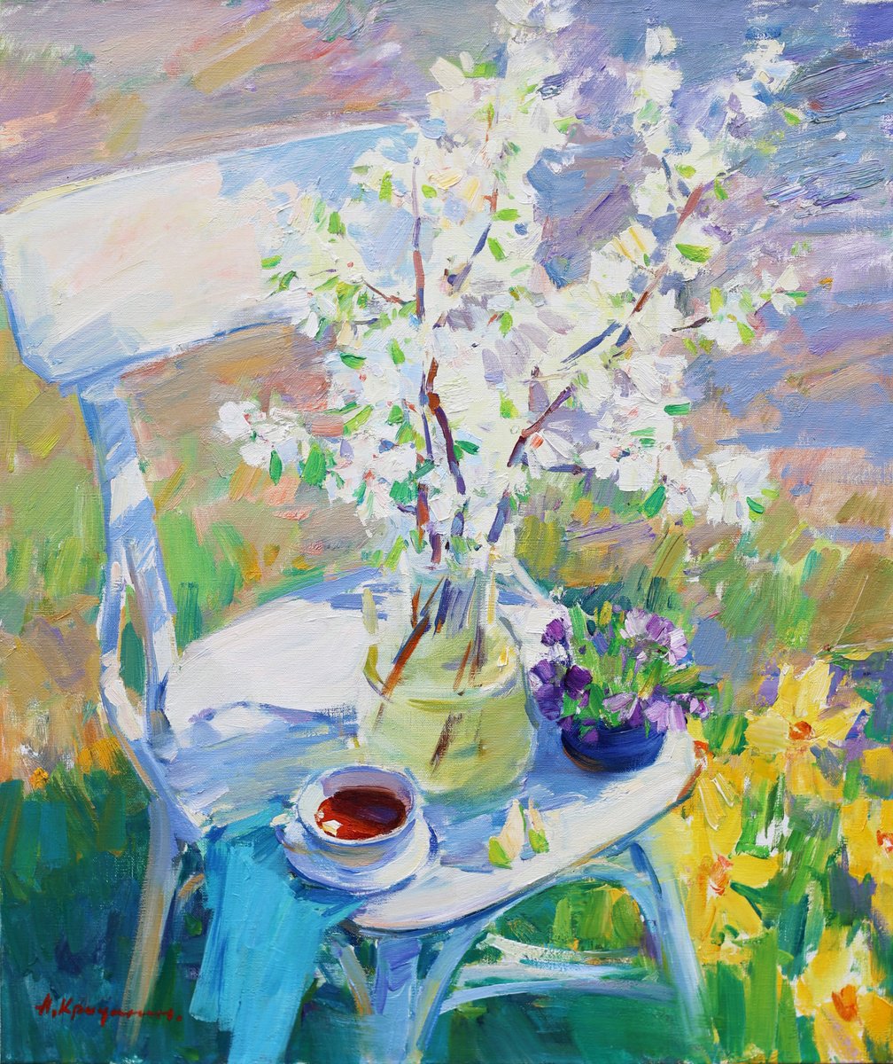 Bouquet In The Spring Sun By Aleksandr Kryushyn, 24 X 28, Artwork For Sale On Artfinder
