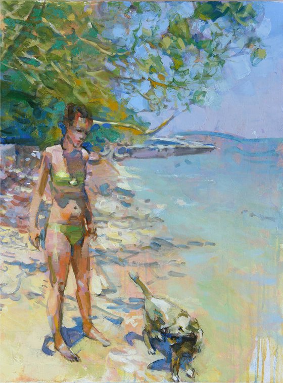"Girl with a dog"