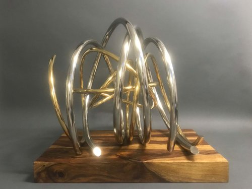Gold in Silver Spiral by Mark Beattie