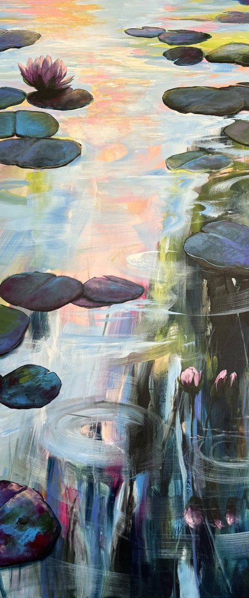 My Love For Water Lilies 5 by Sandra Gebhardt-Hoepfner
