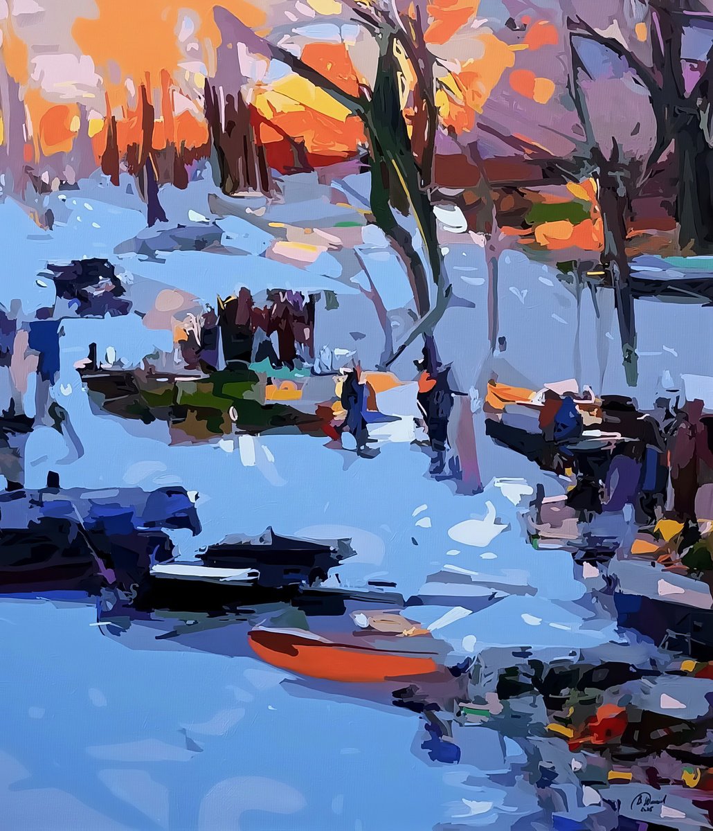 Winter landscape by Daniel Bulimar Henciu