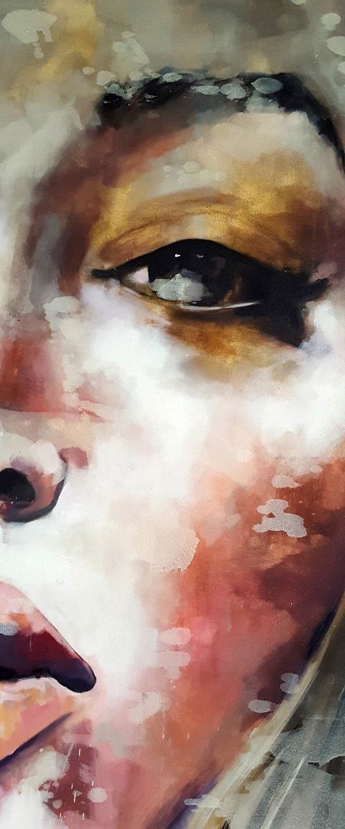 10-1-17 gold eye makeup by Thomas Donaldson