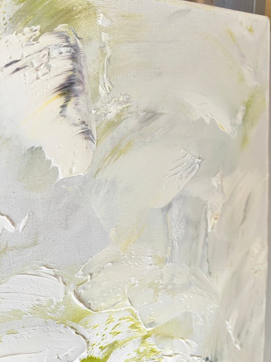 Yellow White texture peonies