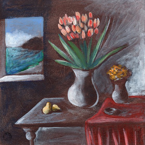 Tulips By The Window