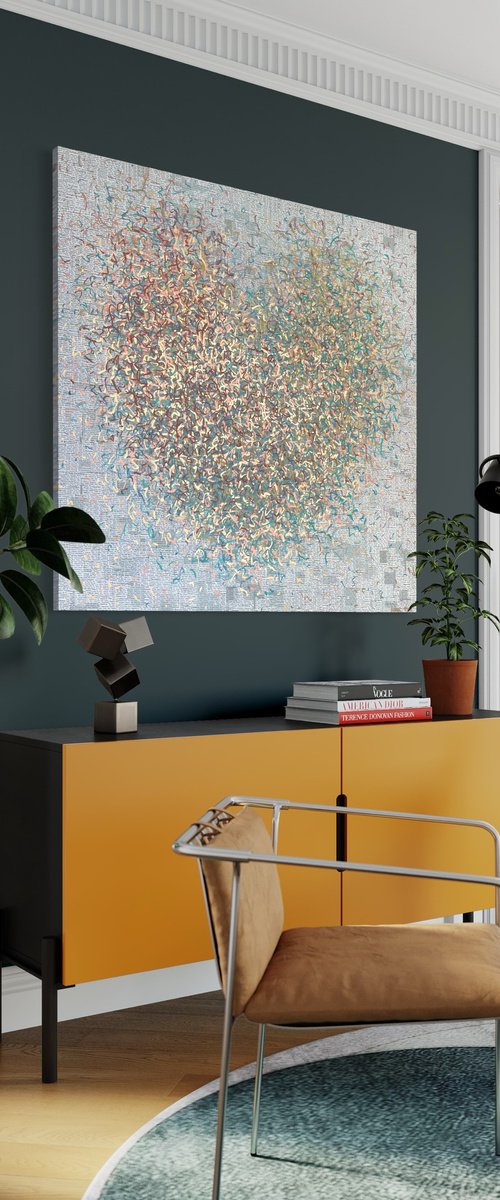 Metallic Optimist Heart by George Hall