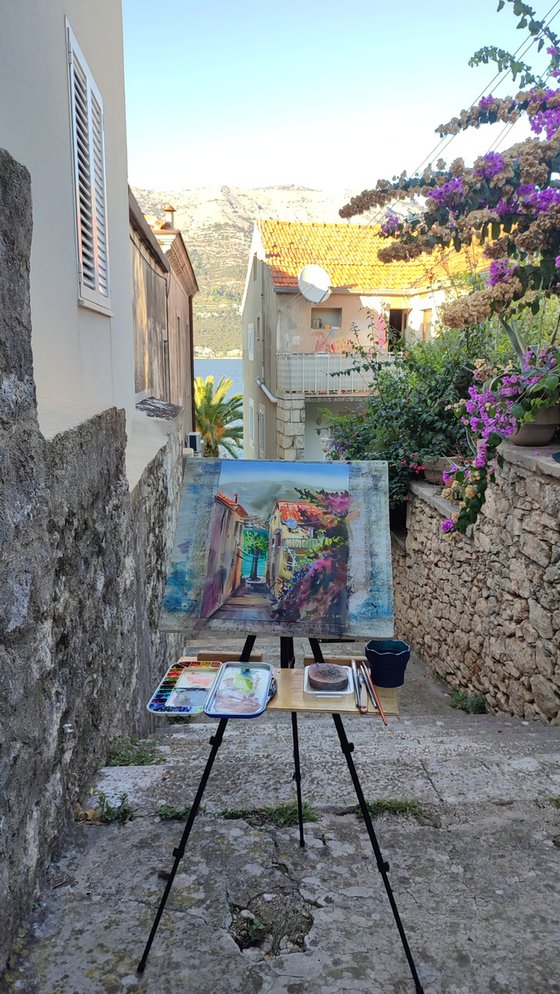 Streets of Korčula. Original