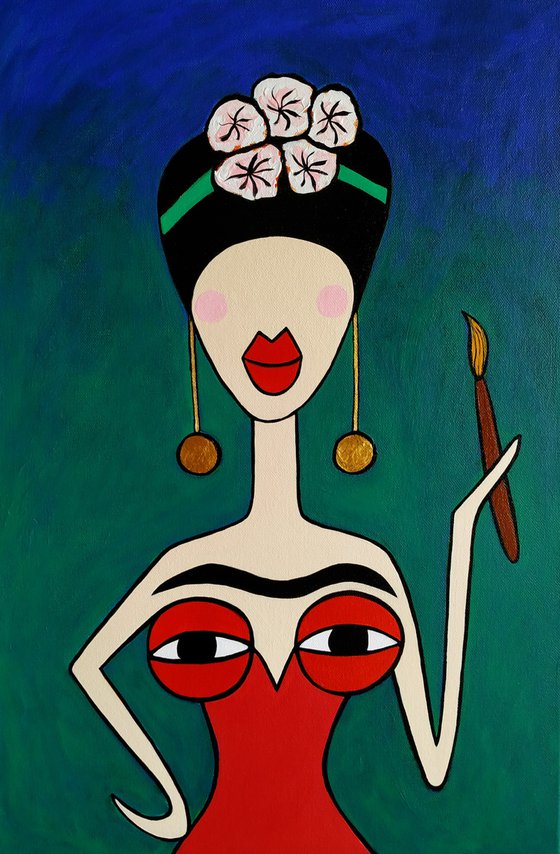 My tits love Frida(red dress)