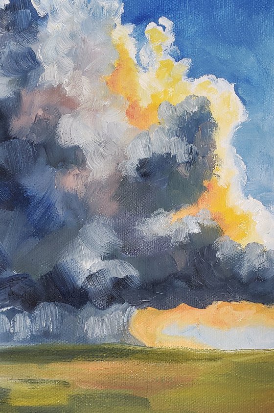 "Here Comes the Sun II" - Landscape - Clouds