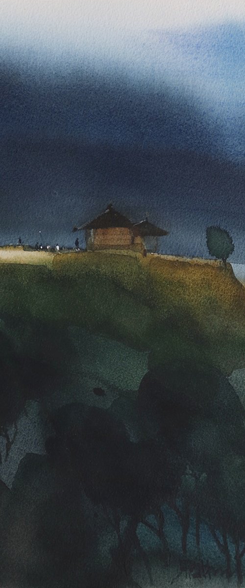 Mystical temple, hill top by Prashant Prabhu