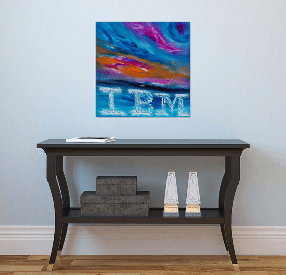 Commissioned painting - IBM on the sky