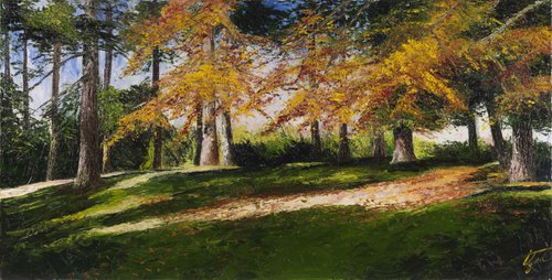 Stratford Park Large Trees by Christine Gaut