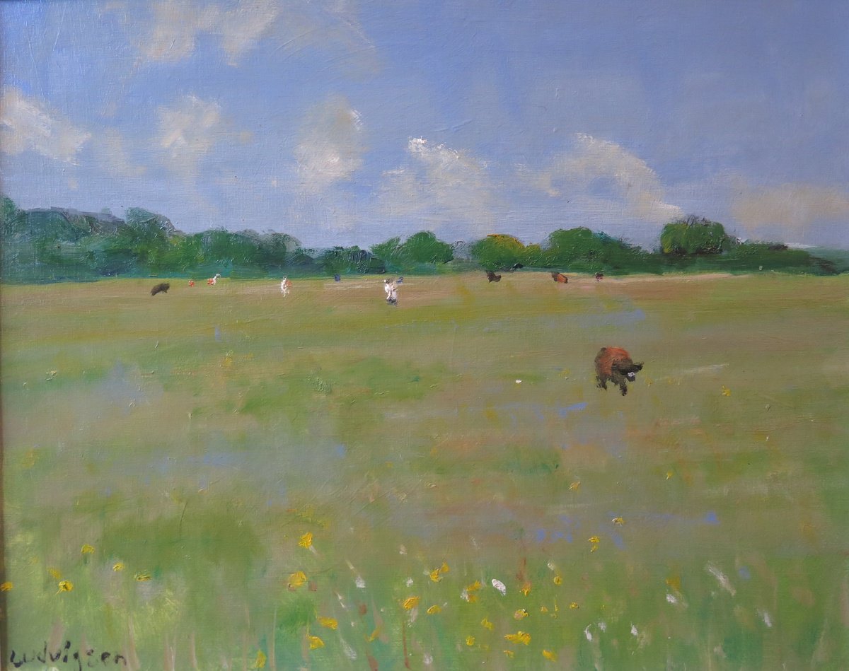 Midsummer Meadow By Malcolm Ludvigsen, 21 X 17, Artwork For Sale On Artfinder