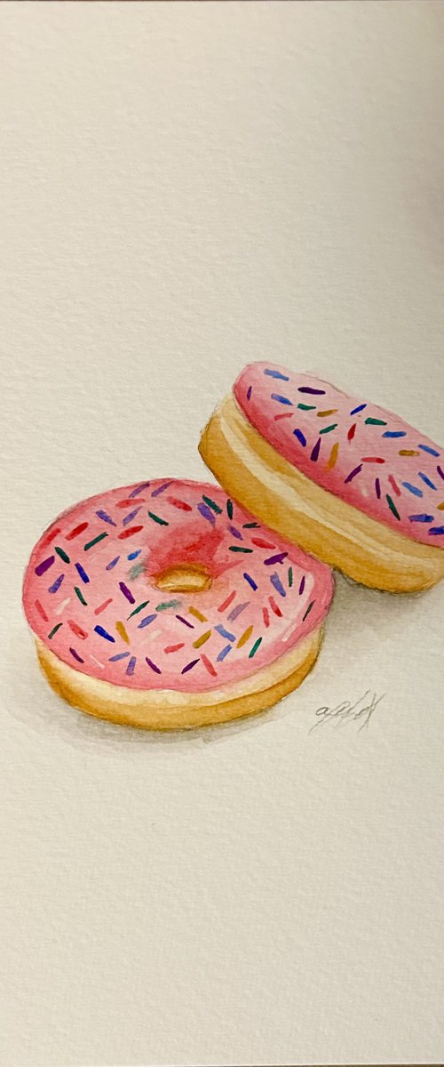 2 donuts by Amelia Taylor