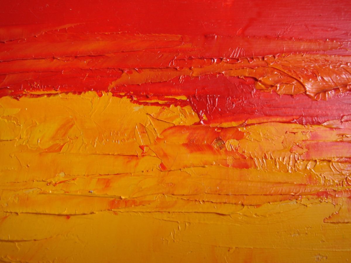 Red Red Sea (Ref#:1279-19Q) By Saroja Van Der Stegen, 9 X 9, Artwork For Sale On Artfinder
