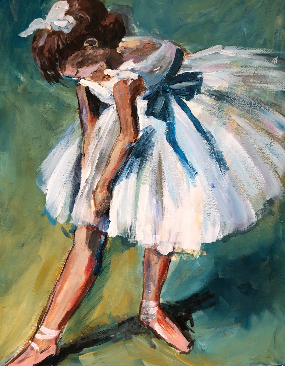 Ballerina (copy from Degas etude) by Olga Kholodova