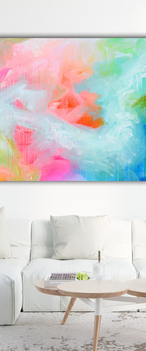 Beyond the Horizon Large Abstract by Soos Tiberiu