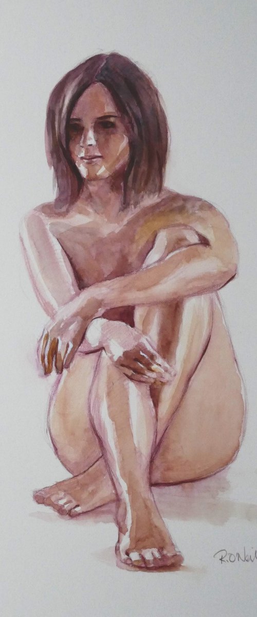 Seated female nude by Rory O’Neill