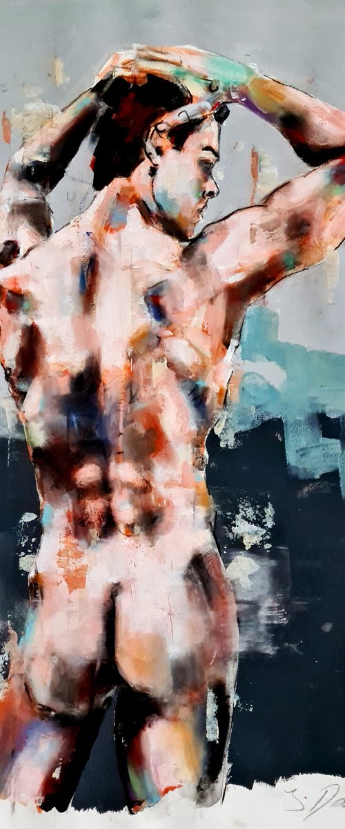 male back study 7-2-22 by Thomas Donaldson