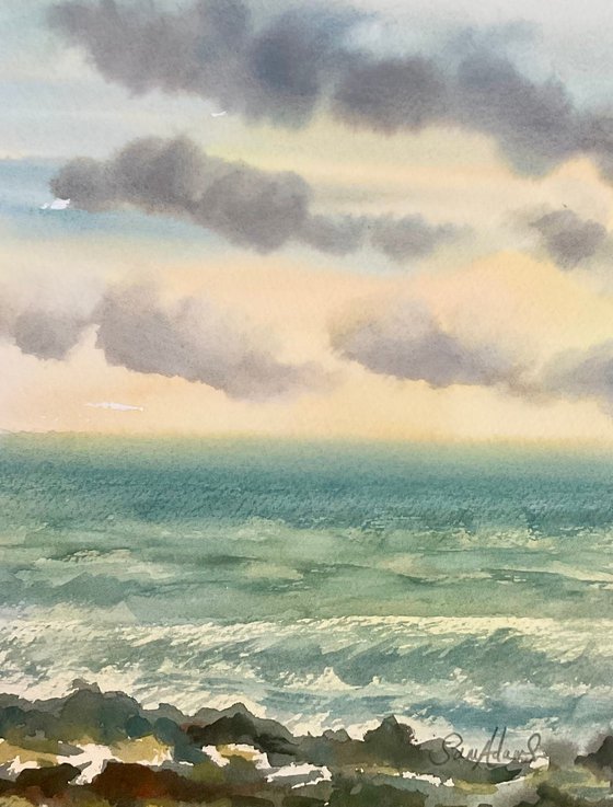 Prussian blue waves