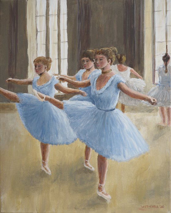 Study of dancers in the style of Degas