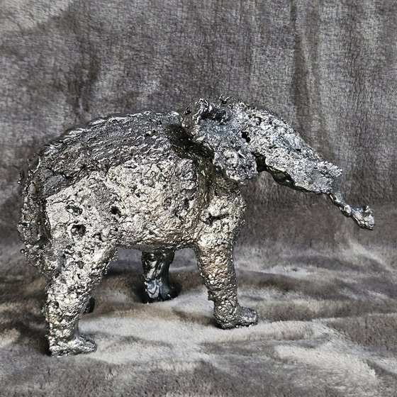 Steel Lace Sculpture – Elephant 50-19