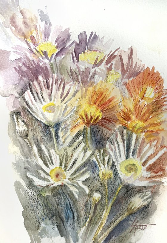 Summer embraces (Triptych)