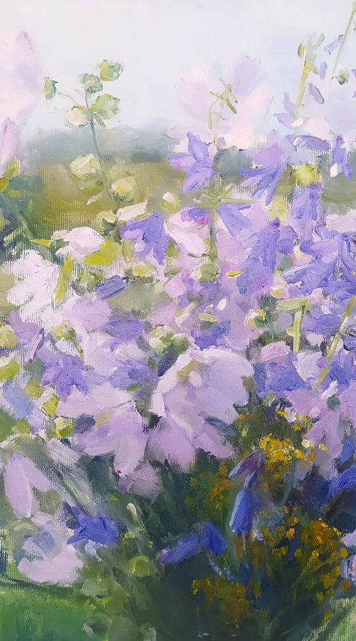 Field mallows by Valentina Andrukhova