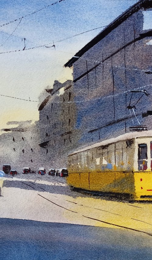 Milanese tram by Tollo Pozzi