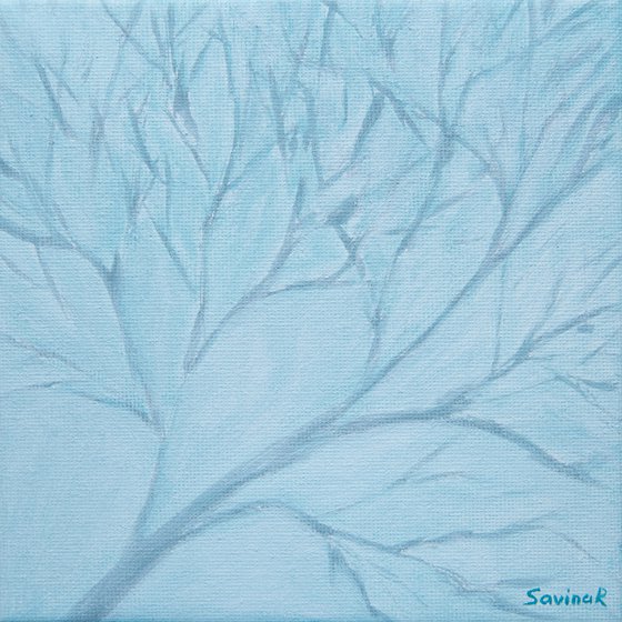 Set of three winter landscapes