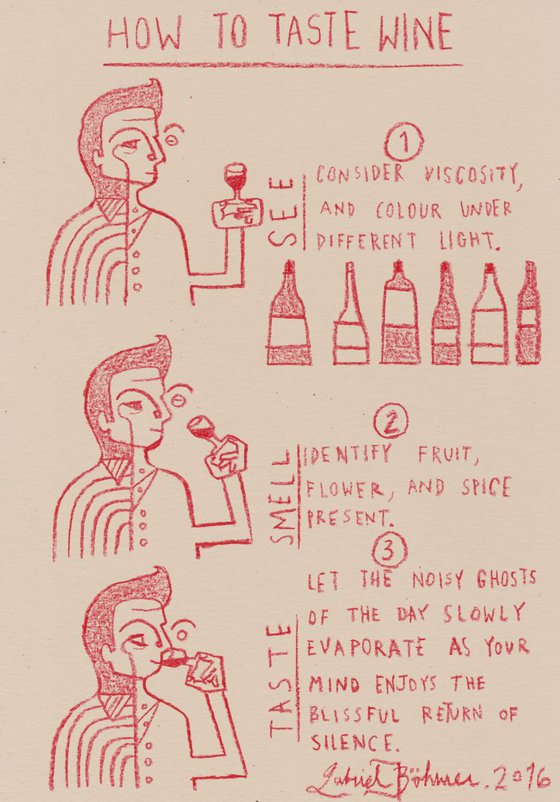 How To Taste Wine 2 - Commissioned Piece