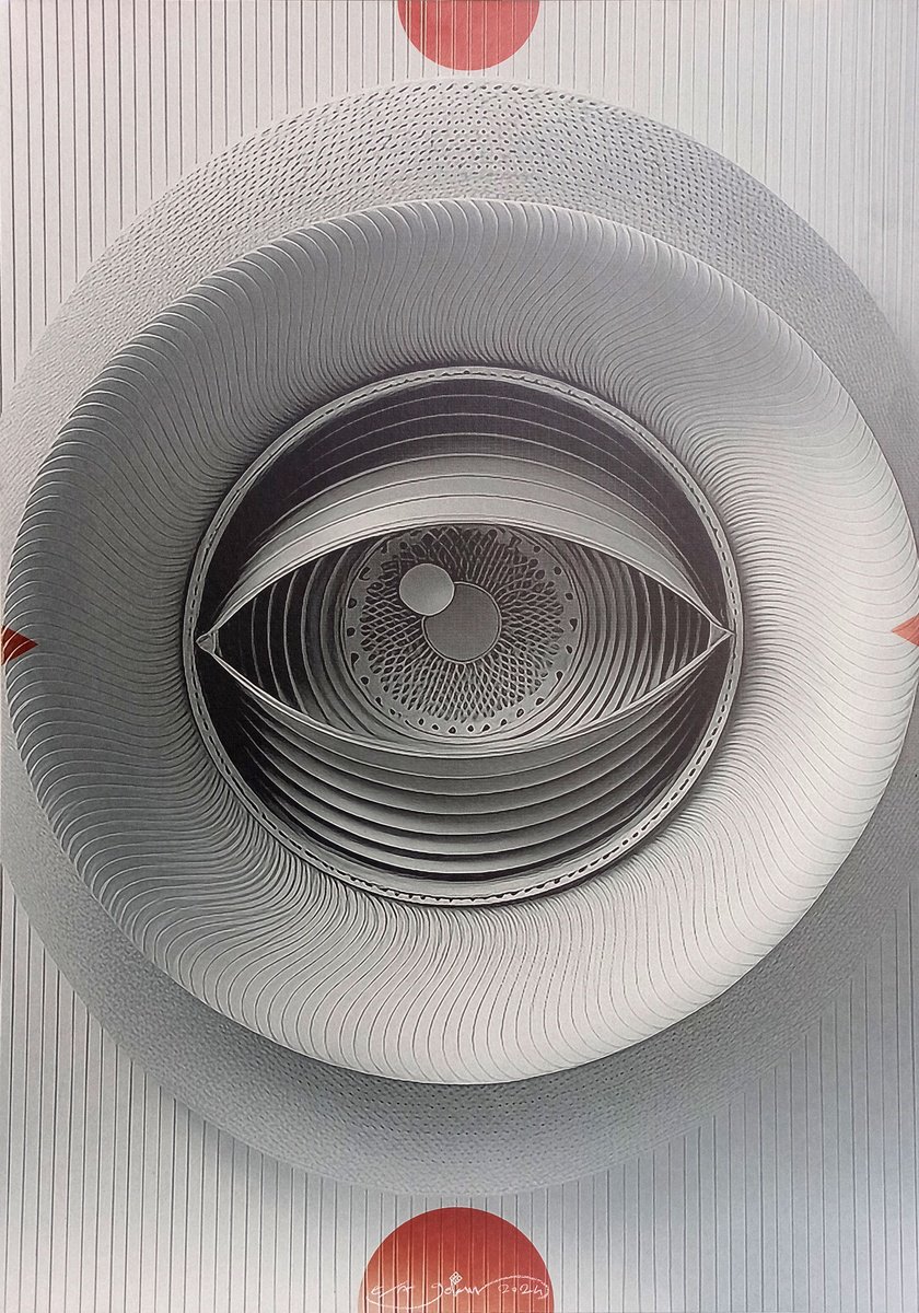 Abstract Cityscapes Giclee Print By Gokhan Okur, 28 X 39, Brutalist 04, Original Artwork