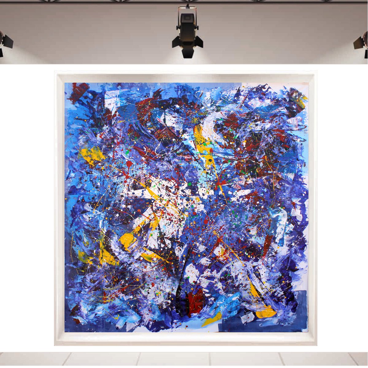 Abstract Woman of Colors Emotions - XXL painting oversize by Juan Jose Garay by Juan Jose Garay