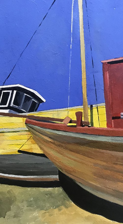 Old Boats Hastings by Andrew Lander