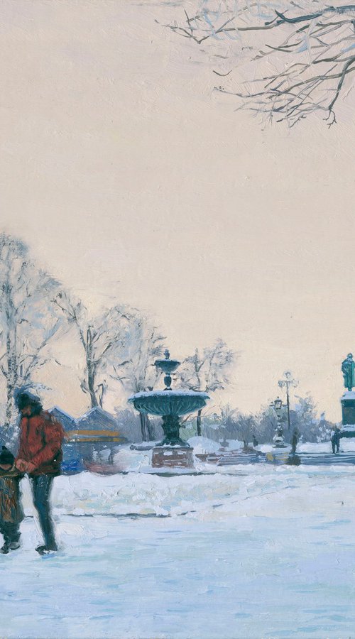 Pushkinskaya Square. To School by Simon Kozhin