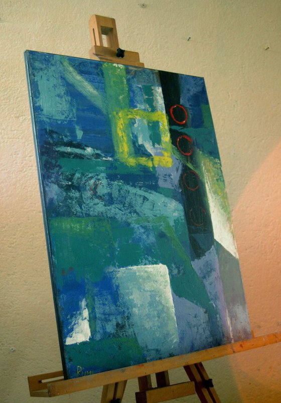 "Alignment of Chaos". Original abstract painting.