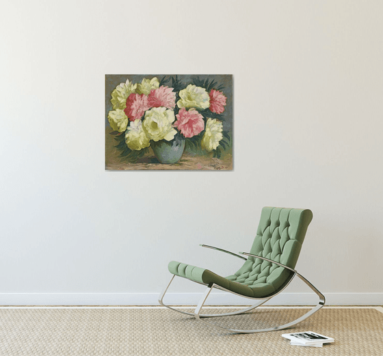 Peonies  in vase