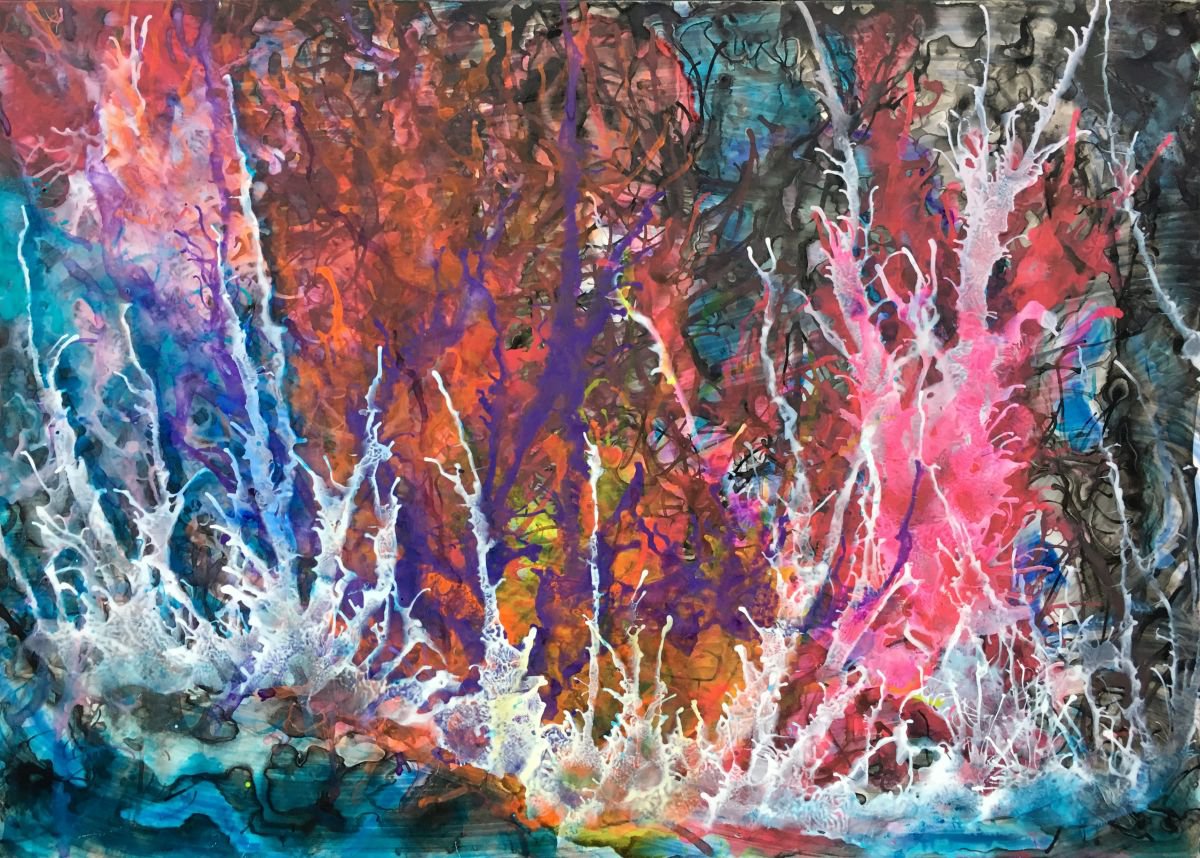 Coral reef Acrylic painting by Filothei Croonen | Artfinder