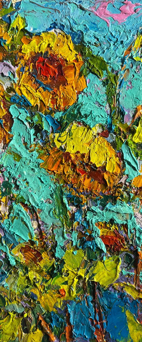 Sunflowers in the field by Kalenyuk Alex