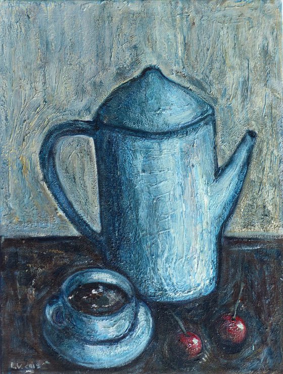 Still life with a coffee pot