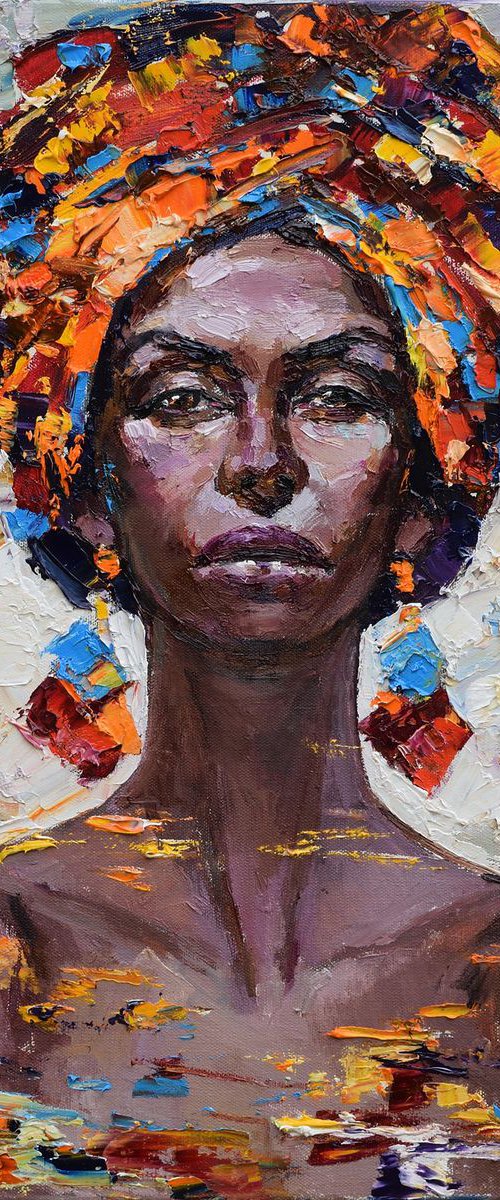 Commission for Nakia. 'African woman' - Framed by Anastasiia Valiulina