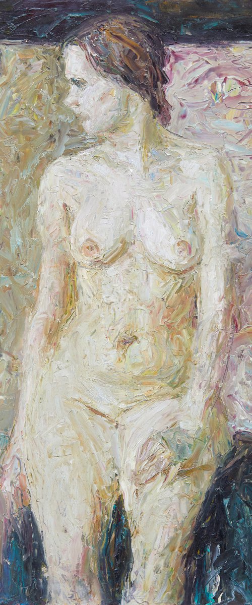 Siting Nude by Zakhar Shevchuk